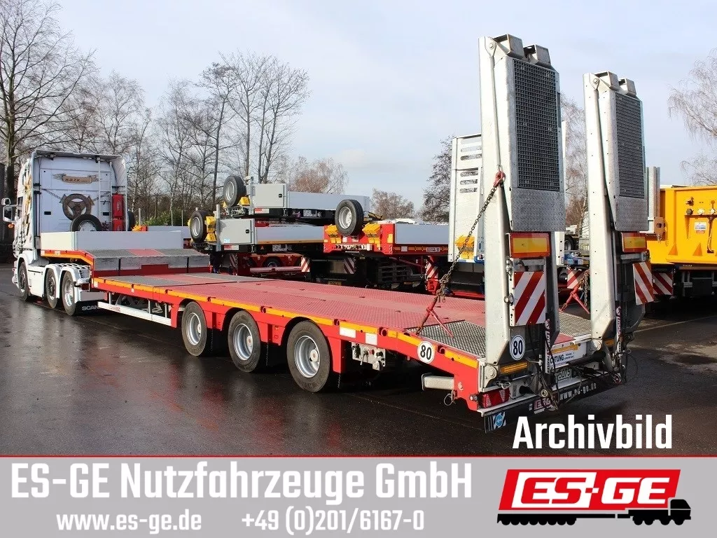 MAX Trailer - MAX100 Semi-Tieflader Hebebett